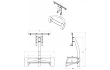 NorStone Design Galby Stolik RTV z Uchwytem TV Salon Poznań Wrocław