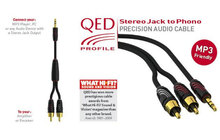 QED QE5091 Przewód Jack Stereo - 2 x RCA 3m Salon Poznań Wrocław --- OUTLET ---