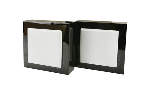 DLS Flatbox Slim Mini Czarny Kolumny Naścienne