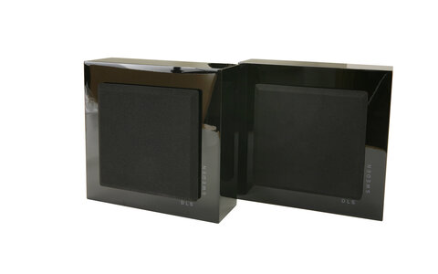 DLS Flatbox Slim Mini Czarny Kolumny Naścienne