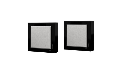 DLS Flatbox Slim Mini Czarny Kolumny Naścienne