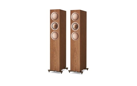 KEF R5 Kolumna Podłogowa Orzech