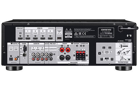 Onkyo TX-SR 393 Czarny Amplituner Do Kina Domowego