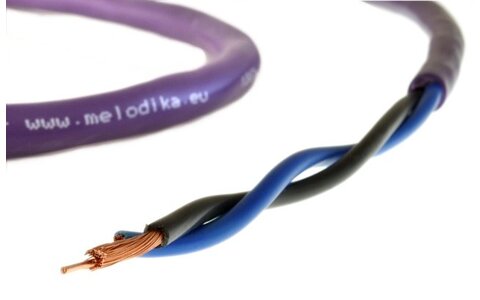 Przewód głośnikowy OFC klasy 4N 2x2,5mm2 z żyłą BassCore Melodika MDC2250 Purple Rain
