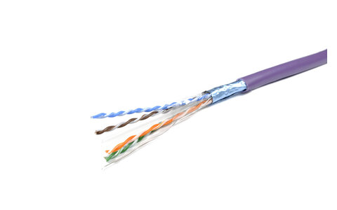Melodika MDC1820 Przewód sieciowy typu skrętka F/UTP CAT.6e Purple Rain
