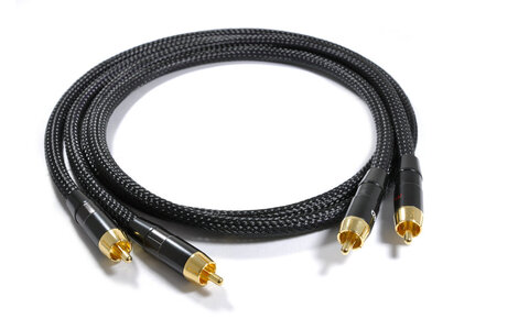 Melodika MD2RD20 Black Edition Przewód Interkonekt 2 x RCA-RCA 2,0m 