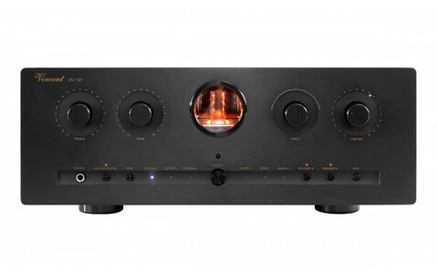 Vincent SV-737 Czarny Sieciowy Wzmacniacz Zintegrowany