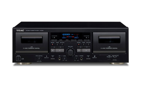 TEAC W-1200 Czarny Odtwarzacz Kasetowy