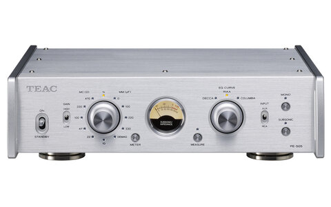 Teac PE-505 Srebrny Przedwzmacniacz Gramofonowy