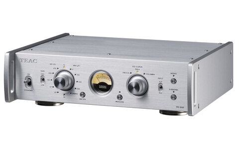 Teac PE-505 Srebrny Przedwzmacniacz Gramofonowy
