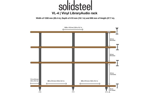 Solidsteel VL-4 Stolik Audio 