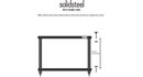 Solidsteel S3-2 Orzech Stolik Audio 