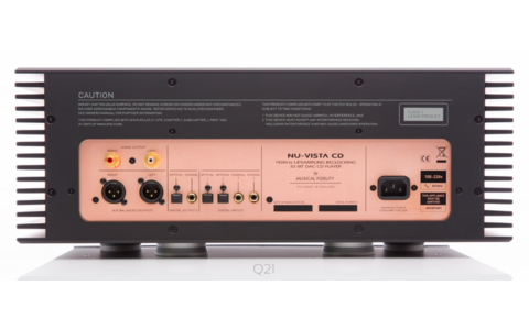 Musical Fidelity Nu-Vista CD Czarny Odtwarzacz CD 