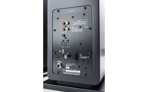 Argon Audio FORTE A55 Czarne Aktywne Kolumny Podłogowe panel sterowania