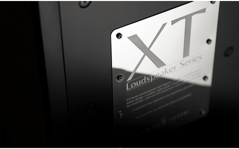 XT-7 Czarna Kolumna Podłogowa Gold Note