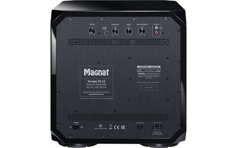 Czarny Subwoofer Magnat Omega CS 12
