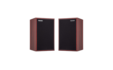 Kolumny Podstawkowe Harbeth P3ESR XD Rosewood przód para z maskownicami