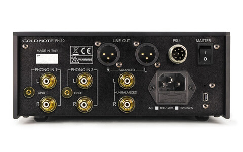 Przedwzmacniacz Gramofonowy Gold Note PH-10 tył
