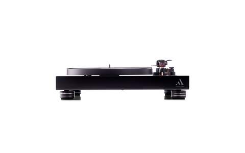 Czarny Gramofon z Przedwzmacniaczem Argon Audio TT-4