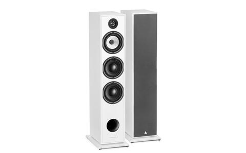 Podłogowe Triangle Borea BR08 Białe Kolumny