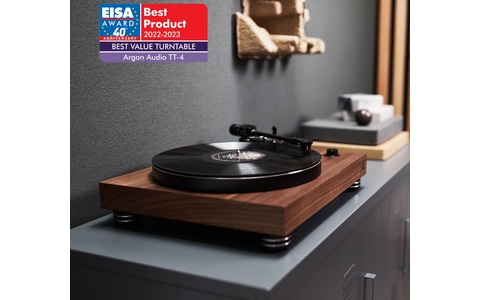 Mahoń Gramofon z Przedwzmacniaczem Argon Audio TT-4