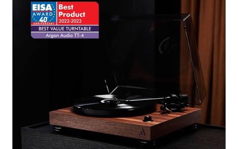 Gramofon z Przedwzmacniaczem Gramofonowym Argon Audio TT-4 Orzech