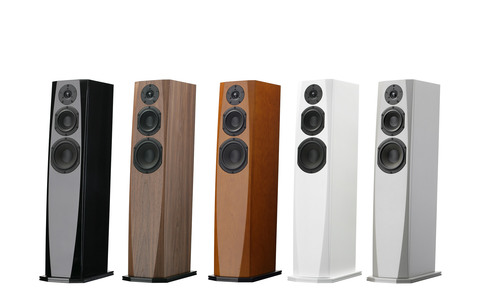 P6 Next Czarne Kolumny Podłogowe Phonar Veritas