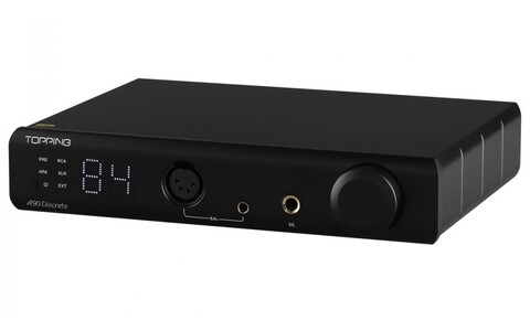 A90 Discrete Czarny Wzmacniacz Słuchawkowy Topping