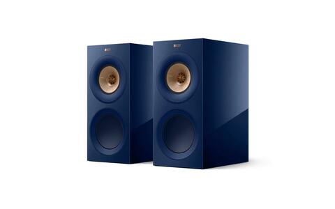 Kolumny Podstawkowe KEF R3 Meta Niebieski Połysk przód