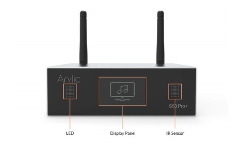 Bezprzewodowy Wzmacniacz Stereo Arylic S50 Pro+ porty przód