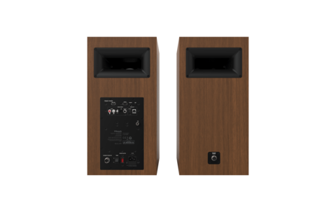 Aktywne Kolumny Podstawkowe Klipsch The Nines Orzech tył