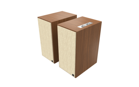 Aktywne Kolumny Podstawkowe Klipsch The Nines Orzech przód maskownica