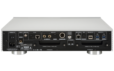 Wzmacniacz All in One Streamer CD Cocktail Audio X50D Srebrny tył