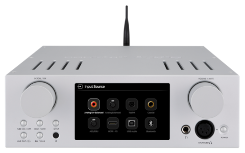 Hybrydowy Wzmacniacz Słuchawkowy Cocktail Audio HA500H Srebrny