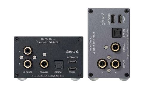 Przetwornik DAC SMSL SANSKRIT 10TH MK3 Szary i czarny tył