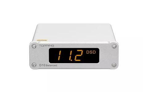 Zbalansowany Przetwornik DAC Topping D10B Srebrny
