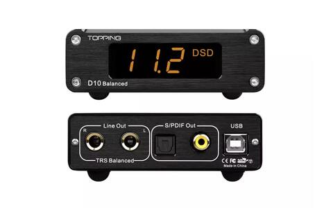 Zbalansowany Przetwornik DAC Topping D10B Czarny