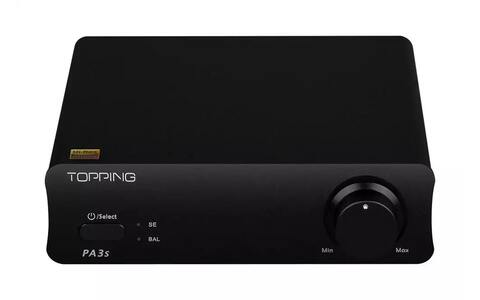 Kompaktowy Wzmacniacz Stereo Topping PA3S Czarny