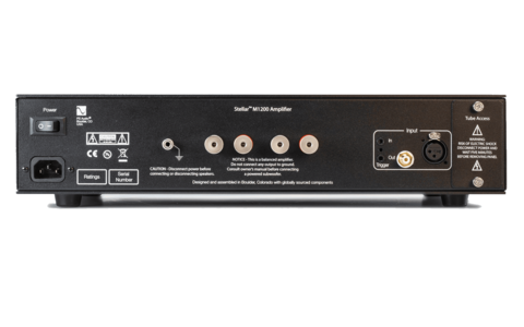 Końcówka Mocy Monoblok PS Audio Stellar M1200 Czarna Salon Poznań tył