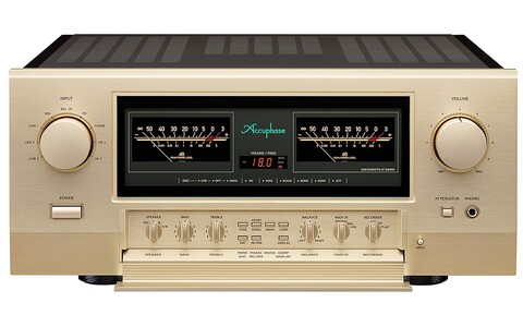 Zintegrowany Wzmacniacz Stereo Klasy Hi-End Accuphase E-5000 przód z otwartą klapką