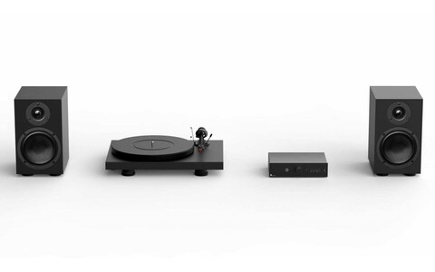 Zestaw Gramofon Wzmacniacz Głosniki Pro-Ject Colourful Audio System Czarny Salon Poznań