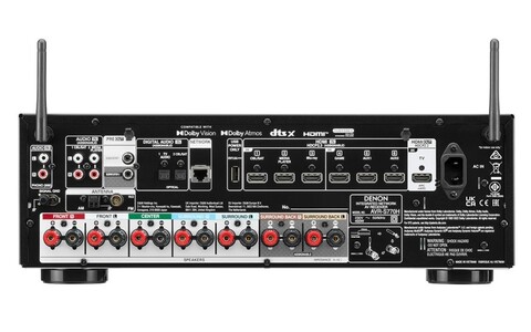 Amplituner Kina Domowego 7.2 Denon AVR-S770H tył