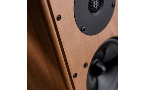 Kolumny Podstawkowe Harbeth P3ESR XD Wiśnia zbliżenie