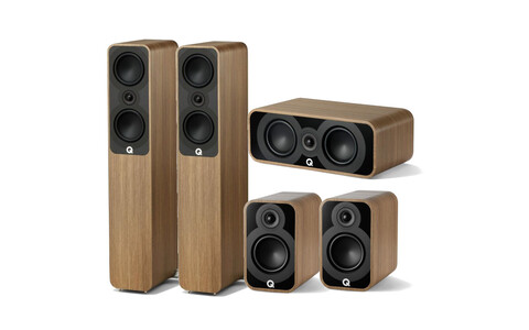 Zestaw Kina Domowego 5.0 Q Acoustics QA 5040 5010 5090 Orzech