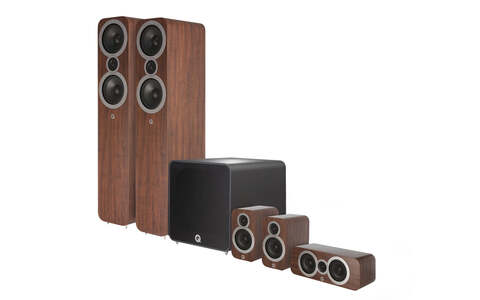 Zestaw Kina Domowego 5.1 Q Acoustics QA 3050i 3010i 3090Ci QB12 Orzech