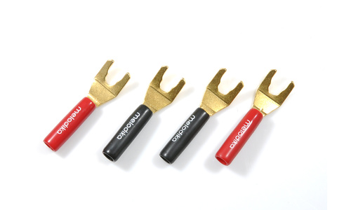 Wtyki widełki do kabli głośnikowych Melodika MDSPA4