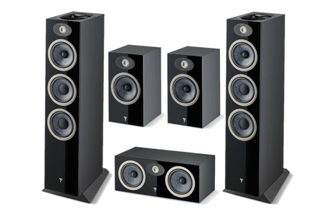 Zestaw Kina Domowego 5.0 Focal Theva N°3-D N°1 Center Czarny
