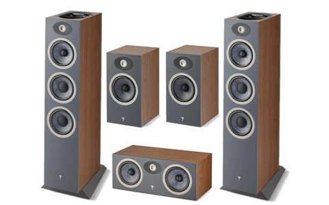Zestaw Kina Domowego 5.0 Focal Theva N°3-D N°1 Center Orzech