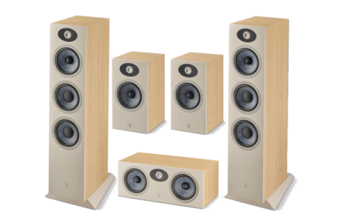 Zestaw Kina Domowego 5.0 Focal Theva N°2 N°1 Center Biały