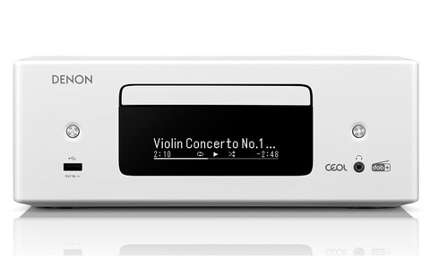 Amplituner Stereo z CD Denon RCD-N12 DAB Biały